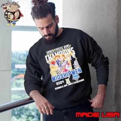 Navy Midshipmen 2024 Armed Forces Bowl Champions Sweatshirt