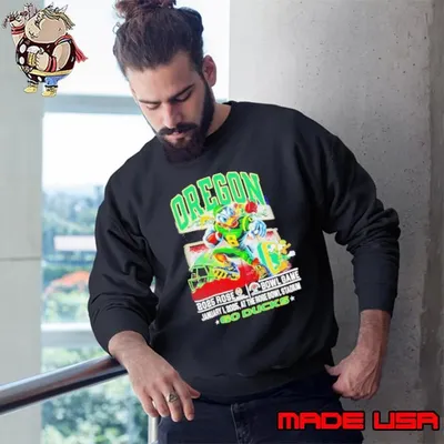 Oregon 2025 Rose Bowl game go Ducks mascot Sweatshirt