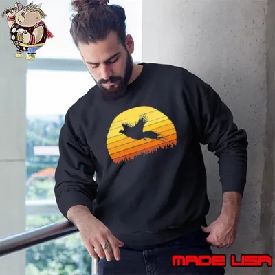 Pheasant Hunting Retro Hunter Flying Bird Shooting Gift Idea Shirt