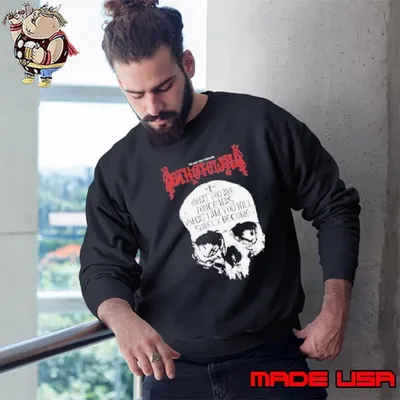 Skull the last true rebellion act white work Sweatshirt