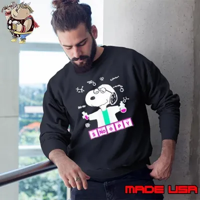 Snoopy chemistry lab shirt