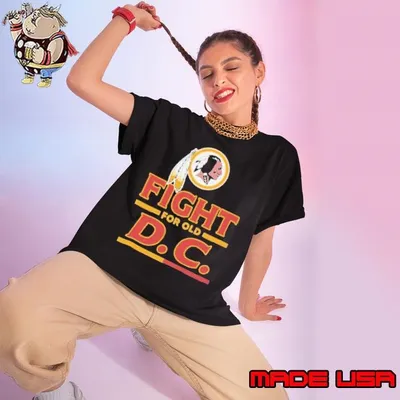 Washington Commanders Fight For Old D.C Redskins Feathe shirts Ladies tee