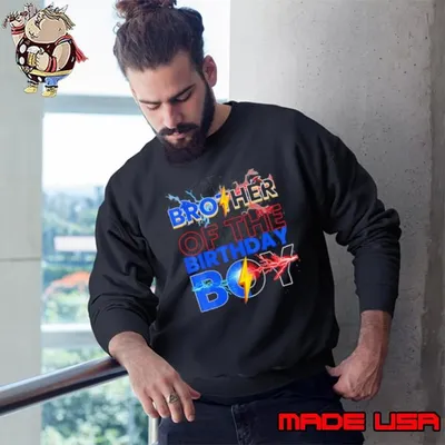 Brother Of The Birthday Boy Hedgehog Family Party T Sweatshirt