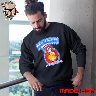 Deez Nuts No Death Or Glory Reaper Death Smiley Sweatshirt