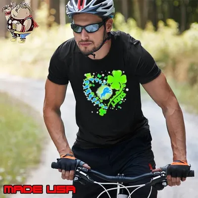 Detroit Lions St Patrick's Day Heart Shirt