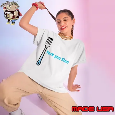 Fork you Elon Ladies tee
