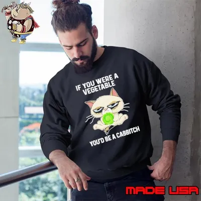 Grumpy Cat If You were a Vegetable you’d be a cabbitch shirt