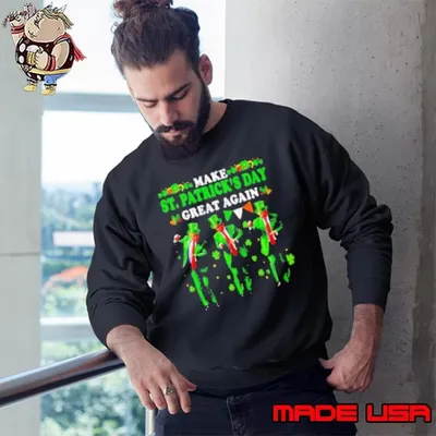 Make St. Patrick’s Day Great Again Trump Dance Sweatshirt
