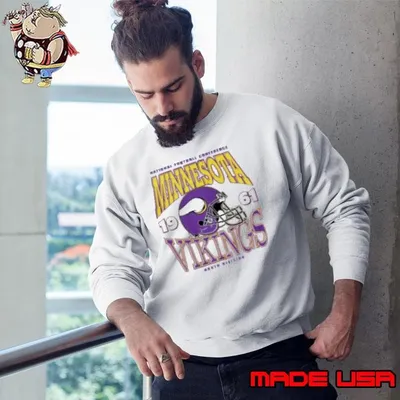 Nice Minnesota Vikings Classic Team Helmet Shirt