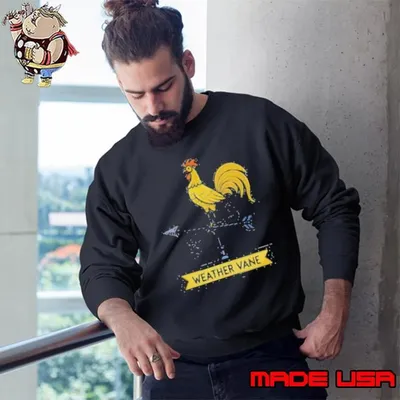 Nice Vintage Rooster Weather Vane Directional Sweatshirt