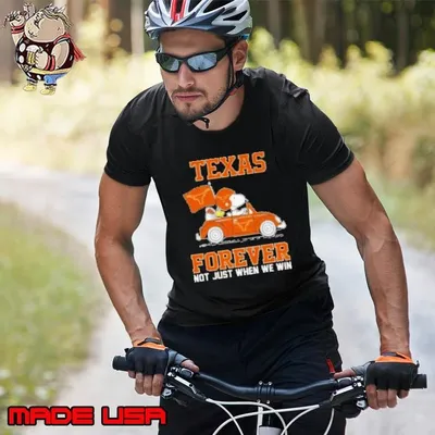 Snoopy And Woodstock x Texas Longhorns Forever Not Just When We Win 2025 -Shirt