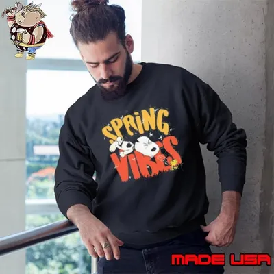Spring Vibes Snoopy’s Spring Nap Sweatshirt