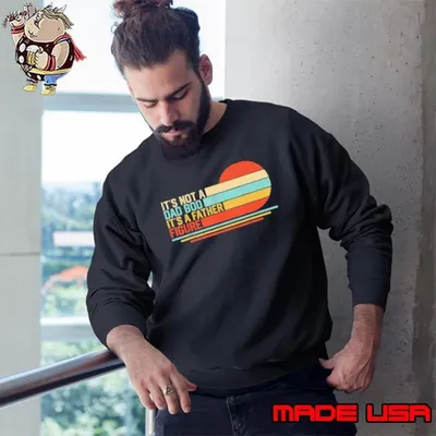 Bluey It’s Not A Dad Bod It’s A Father Figure Vintage Sunset Sweatshirt
