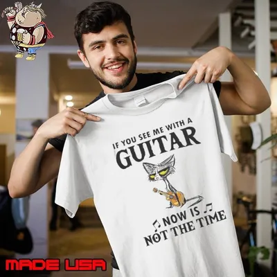 If You See Me With A Guitar Now Is Not The Time Shirt