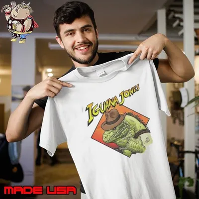 Iguana Jones Adventure Parody Shirt