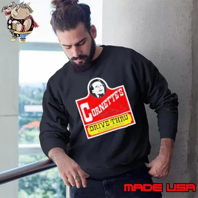 Jim Cornette Drive Thru old fashioned wrestling talk logo Sweatshirt