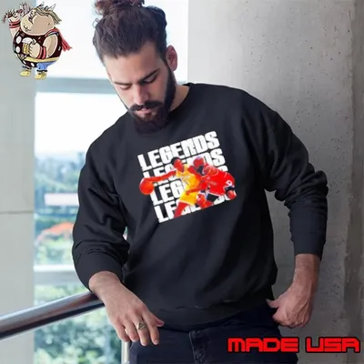 Kobe vs MJ Legends stacked repeat Sweatshirt