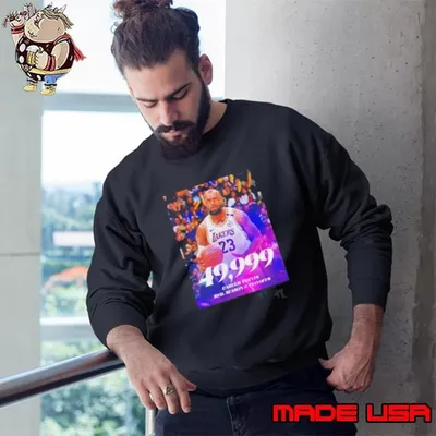 LeBron James 49999 Career Points Reg Season And Playoffs Sweatshirt