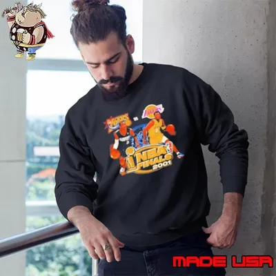 NBA Finals 2001 Philadelphia 76ers vs Los Angeles Lakers retro graphic Sweatshirt