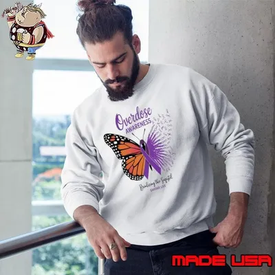 Overdose Awareness Month Breaking Butterfly T-Shirt