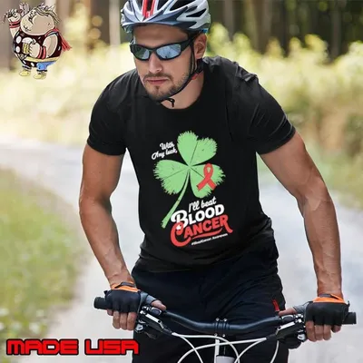 With Any Luck I'll Beat Blood Cancer Awareness T-Shirt