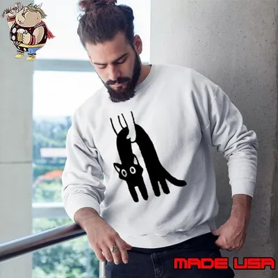 Black cat arching back shirt