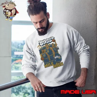 Denver Nuggets Street Mile High Mountain Basketball Sweatshirt