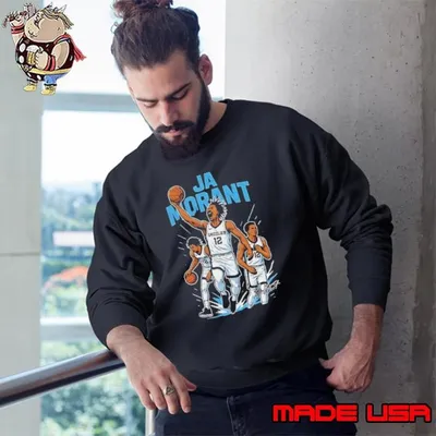 Ja Morant Memphis Grizzlies Basketball NBA signature cartoon Sweatshirt