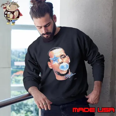 King LeBron James NBA All Star Basketball Big Face Bling Graphic Sweatshirt