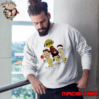 Los Angeles Lakers Lebron James Luka Doncic and Austin Reaves cartoons Sweatshirt