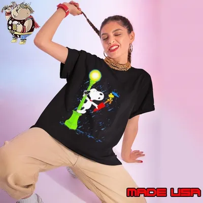 Snoopy and Woodstock singing in the rain shirt