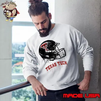 Texas Tech Red Raiders Youth Heather Dripping Football Helmet Shirt