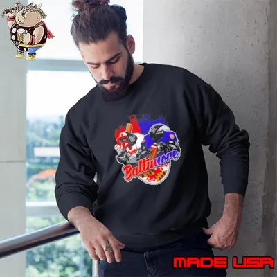 Baltimore baseball and football mascot shirt