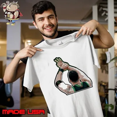 Boston Celtics Jayson Tatum wrist celly shirt