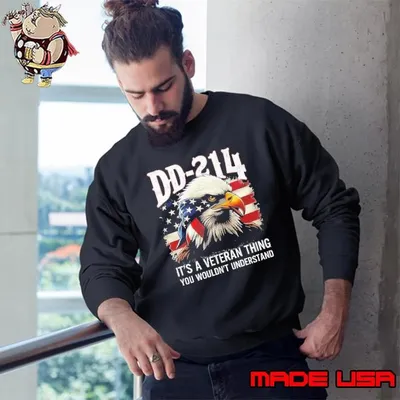 DD-214 it’s a veteran thing you wouldn’t understand eagle usa flag Sweatshirt