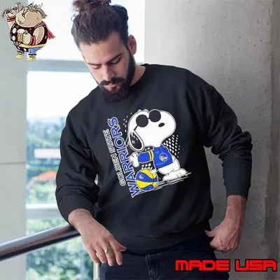 Golden State Warriors X Snoopy Peanuts shirt