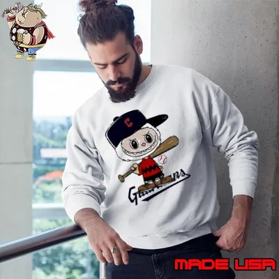 Labubu Charlie Brown Cleveland Guardians shirt