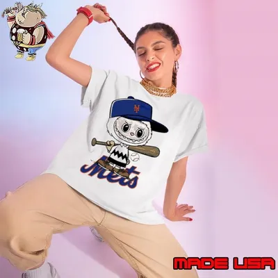 Labubu Charlie Brown New York Mets Ladies tee
