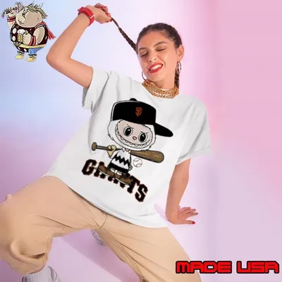Labubu Charlie Brown San Francisco Giants Ladies tee
