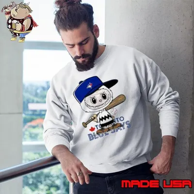 Labubu Charlie Brown Toronto Blue Jays shirt