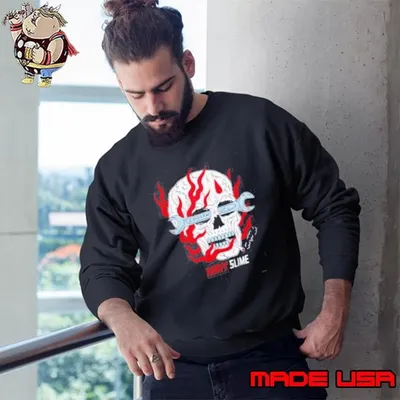 Loosen up heavy slime skull shirt