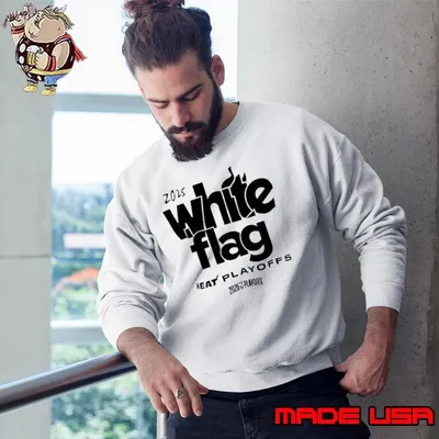 Miami Heat White Flag 2025 Playoffs shirt