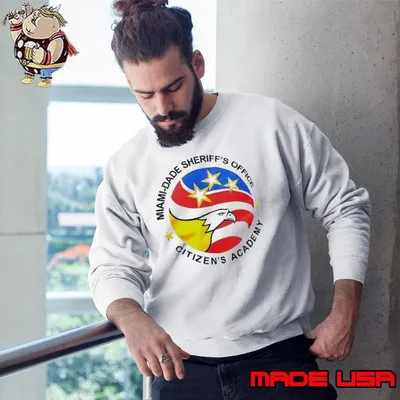 Miami dade sheriff’s office citizen’s academy eagle usa flag shirt