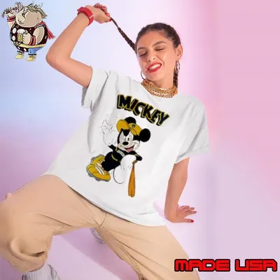 Milwaukee Brewers x Mickey Mouse 2025 Baseball Ladies tee