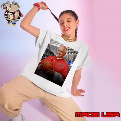 Pope Robert prevost from Chicago basketball Ladies tee