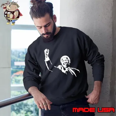 Rania Khalek Nelson Mandela Raise hand Sweatshirt