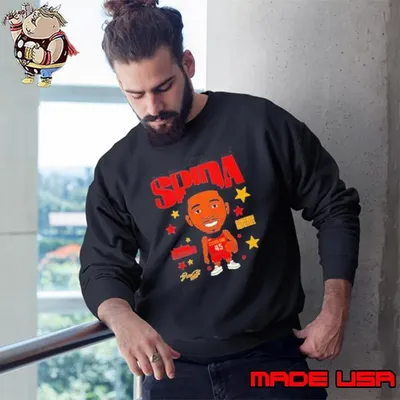 Spida Donovan Mitchell Cleveland Cavaliers signature caricature Sweatshirt