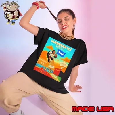 Westend Week NYC 2025 Monkey Fitness basketball FIshing Ladies tee
