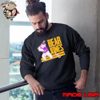 LSU Tigers Baseball Jared Jones Bear Sweatshirt