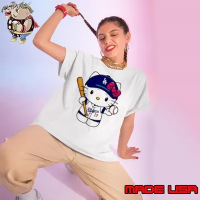 Los Angeles Dodgers Hello Kitty Hello Kitty Baseball shirt